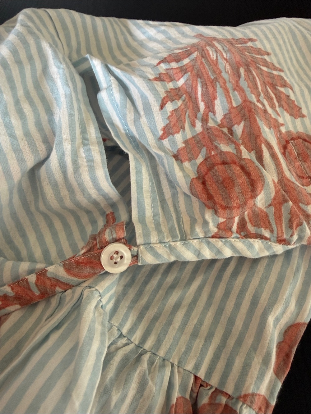 SZ Blockprints Blue Floral Gaia Dress - Picture 8 of 9